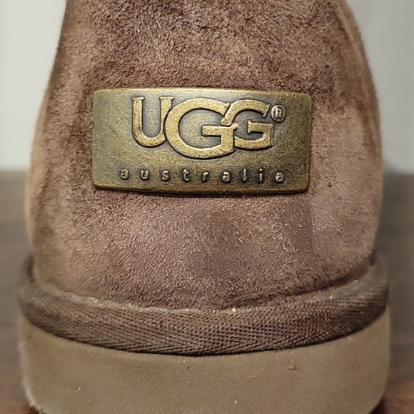 Women's Roseberry Chocolate Tall Lace Up Ugg Boots/Sheepskin Lined - Picture 5 of 7